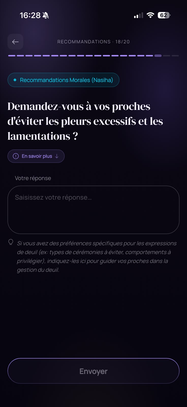Interface Recommandations - Écran 2